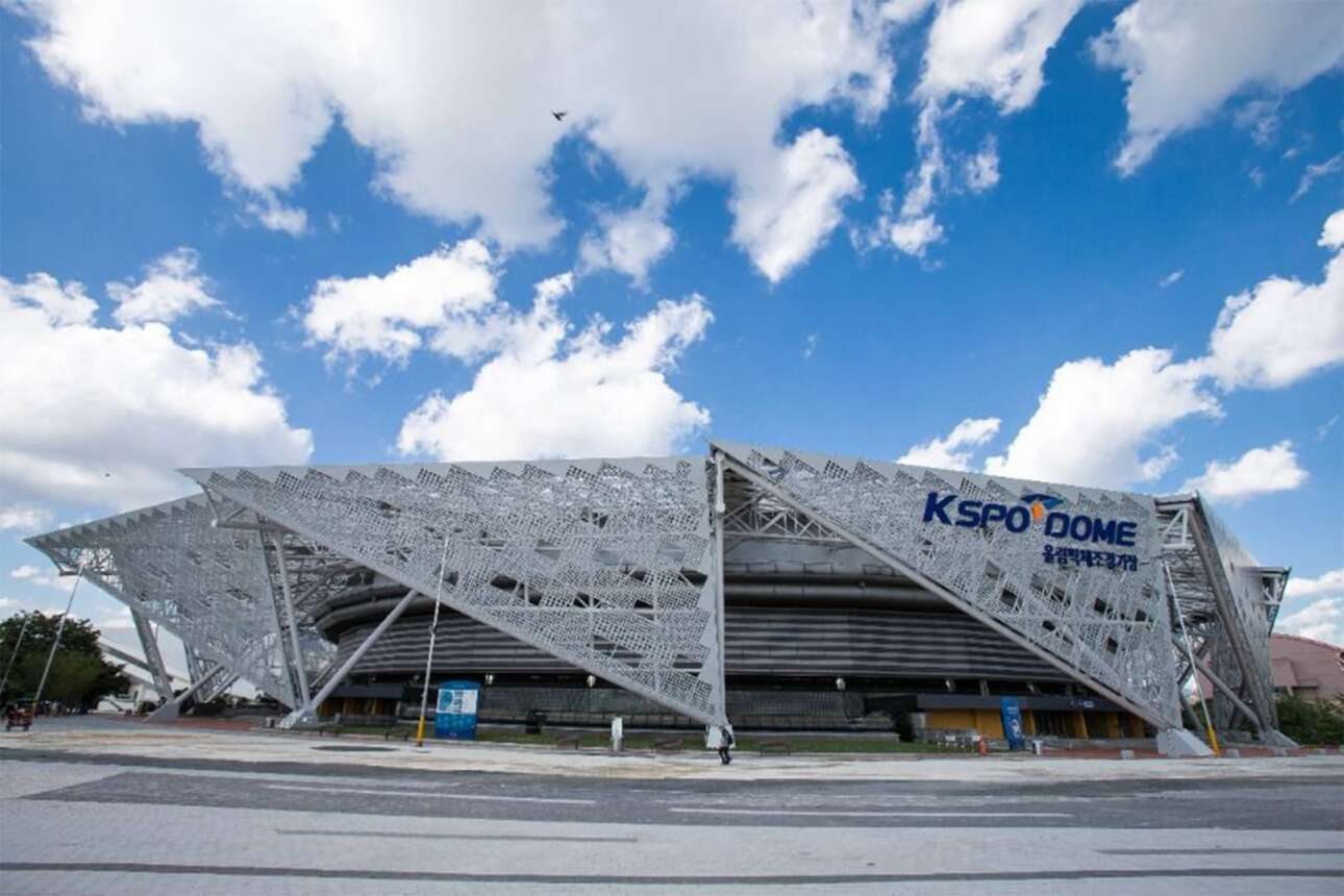 Exterior of KSPO DOME in Olympic Park