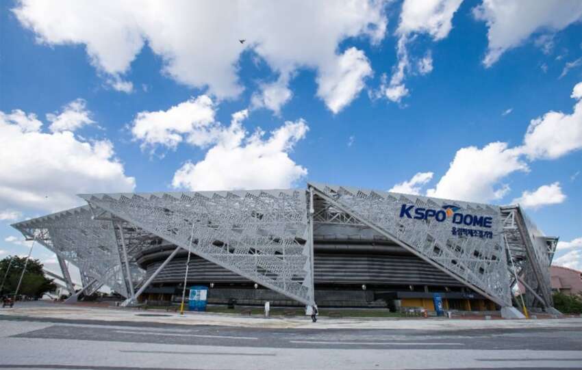 Exterior of KSPO DOME in Olympic Park
